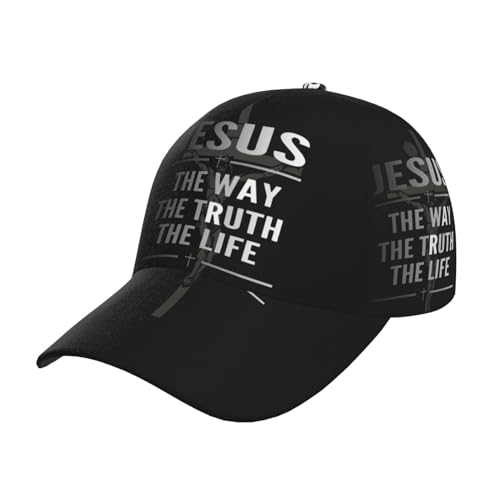 Jesus Cap Christian Baseball Cap Jesus Bibel Sonnenhut Verstellbare Kappe Kreuz Hut Trucker Hat Cap, Jesus 03, Einheitsgr��e von ASYG