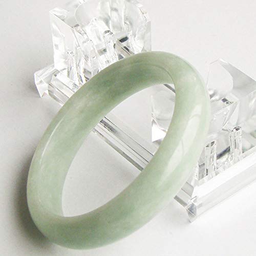 ASZHQUXIUAS Grünes Jade Armband, Jade Armband for Frauen, Natürliches Smaragd Armband Hellgrünes Jade Armband mit Box,(64mm) von ASZHQUXIUAS