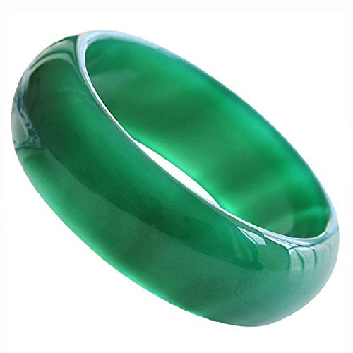 ASZHQUXIUAS Jade Armband, Chinesisches Armband, Natürlicher Jadeit Jade Runder Armreif mit Box,(61mm) von ASZHQUXIUAS