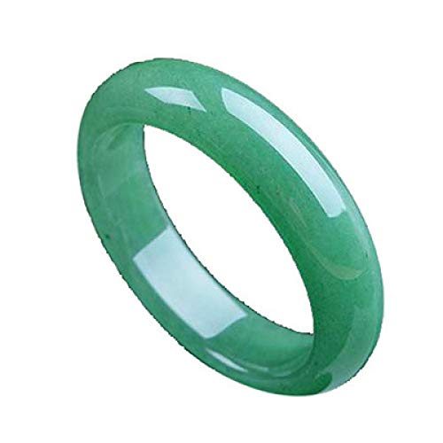 ASZHQUXIUAS Jade-Armband, handgeschnittene grüne Jade-Stein-Armreifen for Damen, 54–56 mm,(54) von ASZHQUXIUAS
