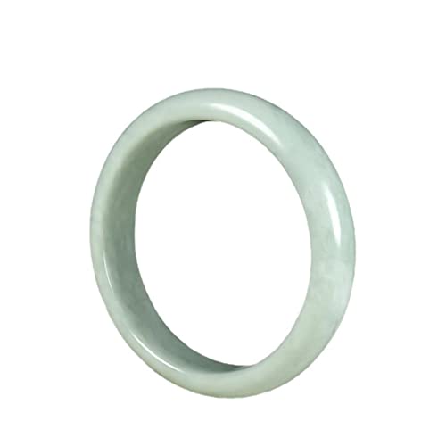 ASZHQUXIUAS Jade-Armreif for Damen, natürlicher Jade-Armreif in Jade-Farbe, for Familie oder Freunde, mit Schmuckschatulle, 52–64 mm, 60 mm,(60mm) von ASZHQUXIUAS