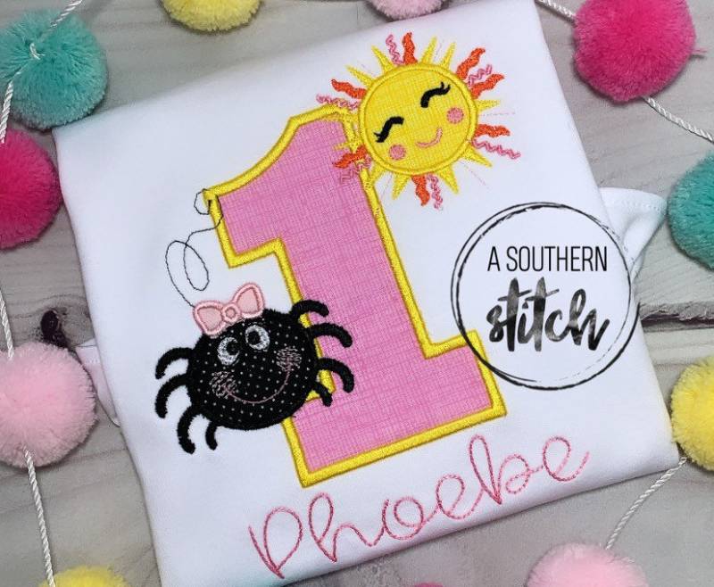 Geburtstagsshirt | Itsy Bitsy Spinne Geburtstag Sonnenschein Jede Geburtstagszahl von ASouthernStitchMS