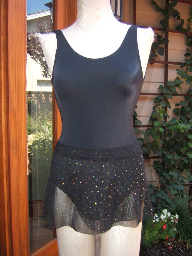 Ballett/Wickelrock Für Tänzerinnen in Schwarz Mit Gold Hologramm Pailletten von ASummersDream