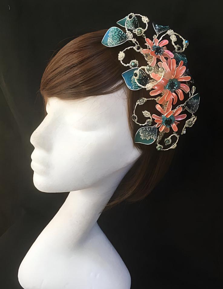 Petrol Fascinator, Hut Sommer Mutter Der Braut, Braut Kopfschmuck von ASutherlandHeadwear