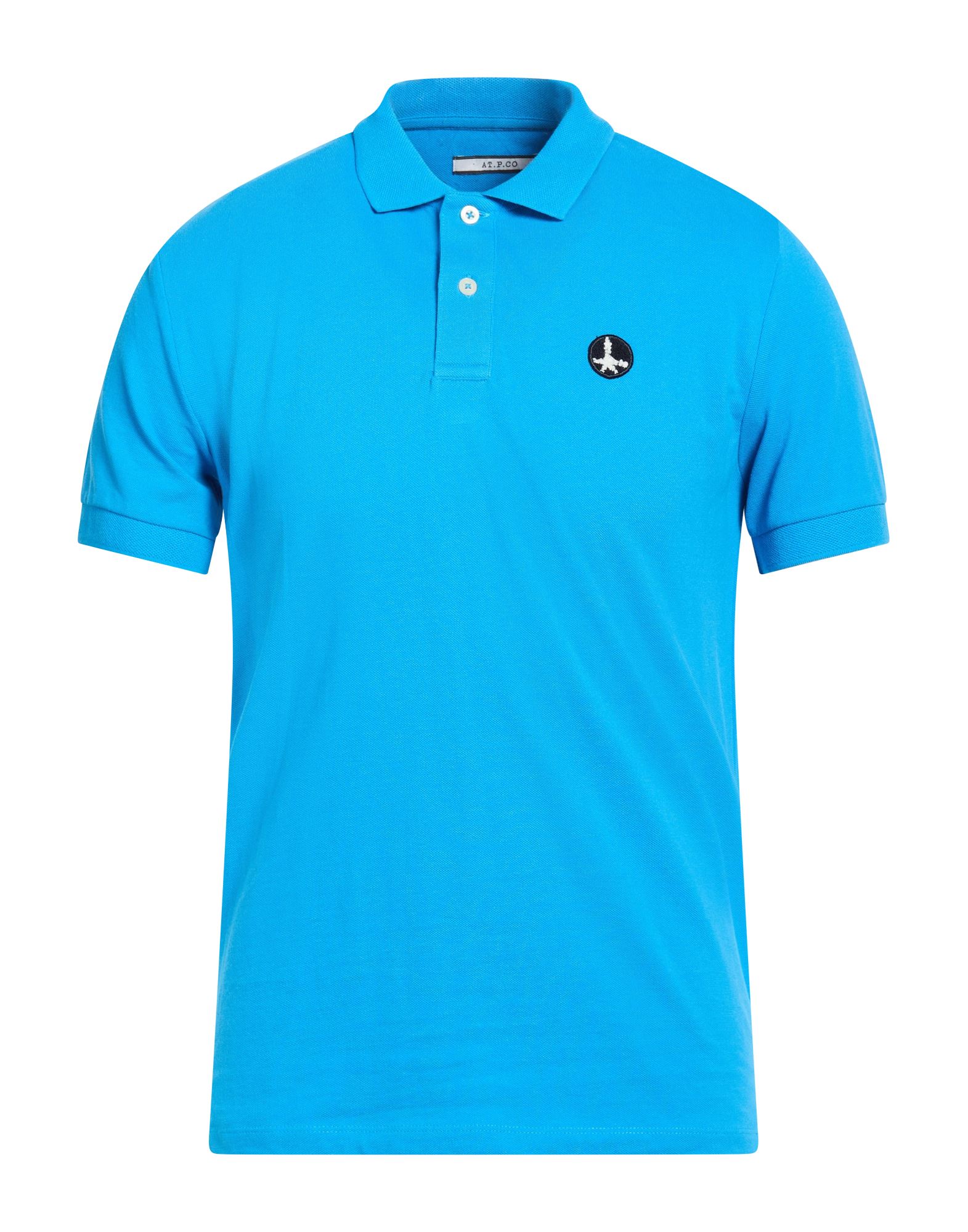 AT.P.CO Poloshirt Herren Azurblau von AT.P.CO