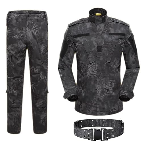 ATAIRSOFT Kampf Uniform Männer Taktische Armee Militär BDU Jacke Hemd & Hosen Anzug für Airsoft Paintball Jagdkriegsspiel (TYP,L) von ATAIRSOFT