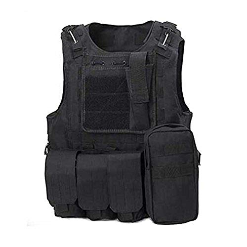 ATAIRSOFT Militär Armee Airsoft MOLLE Weste Jagd Taktisch Kampf Plattenträger Schwarz von ATAIRSOFT