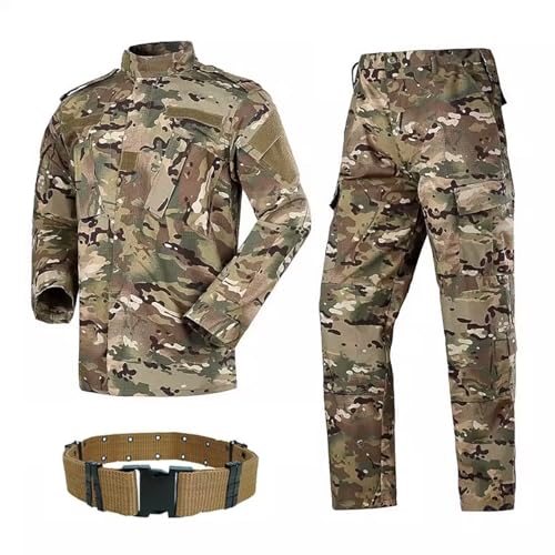 ATAIRSOFT Taktische Männer BDU Kampfuniform Jacke Hemd & Hosenanzug für Armee Militär Airsoft Paintball Jagd Kriegsspiel (MC,XXL) von ATAIRSOFT