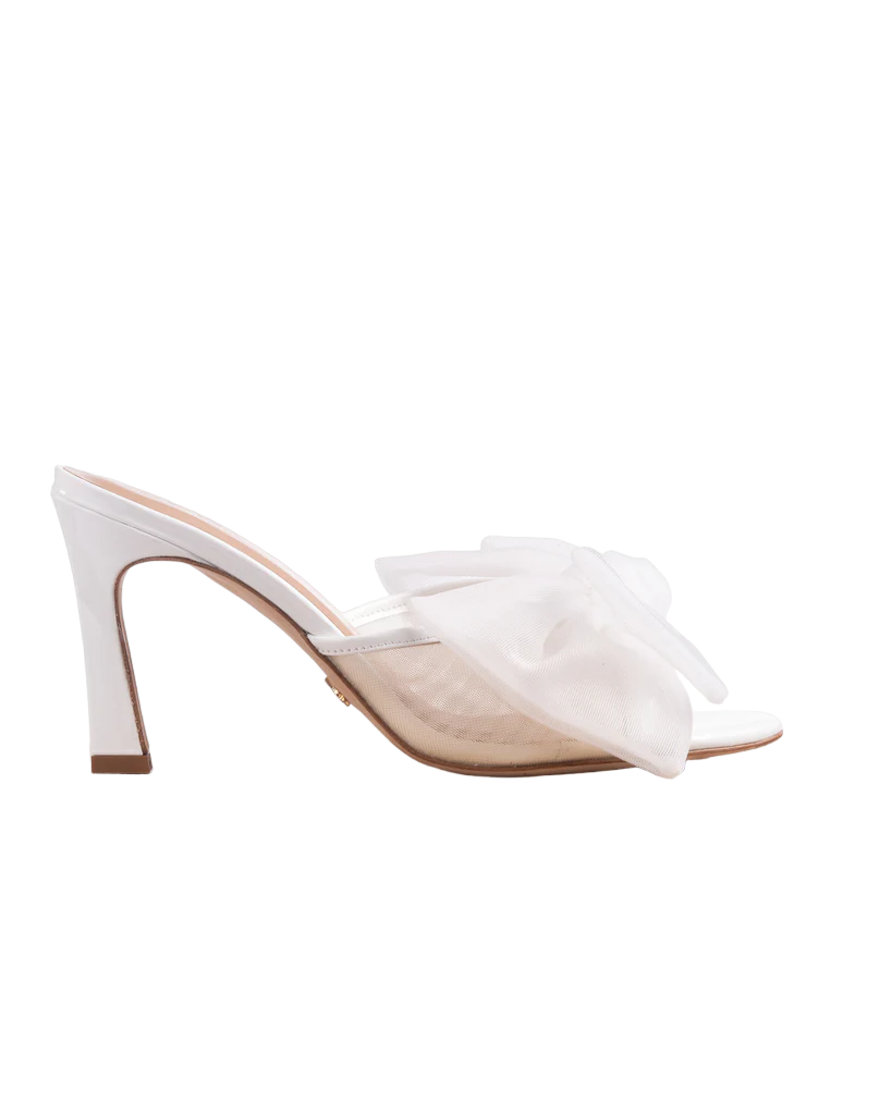 Bow Mule 85 White Patent - White - 38 - ATANA - Mules Bow Mule 85 White Patent - White - 38 - ATANA - Mules von ATANA