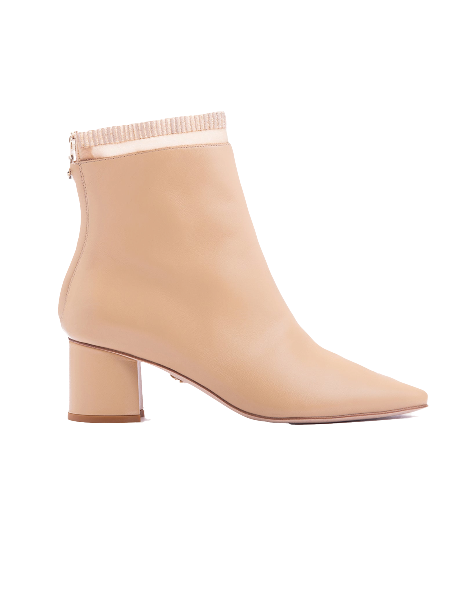 Embroidered Sock Boot 55 Wheat Leather von ATANA