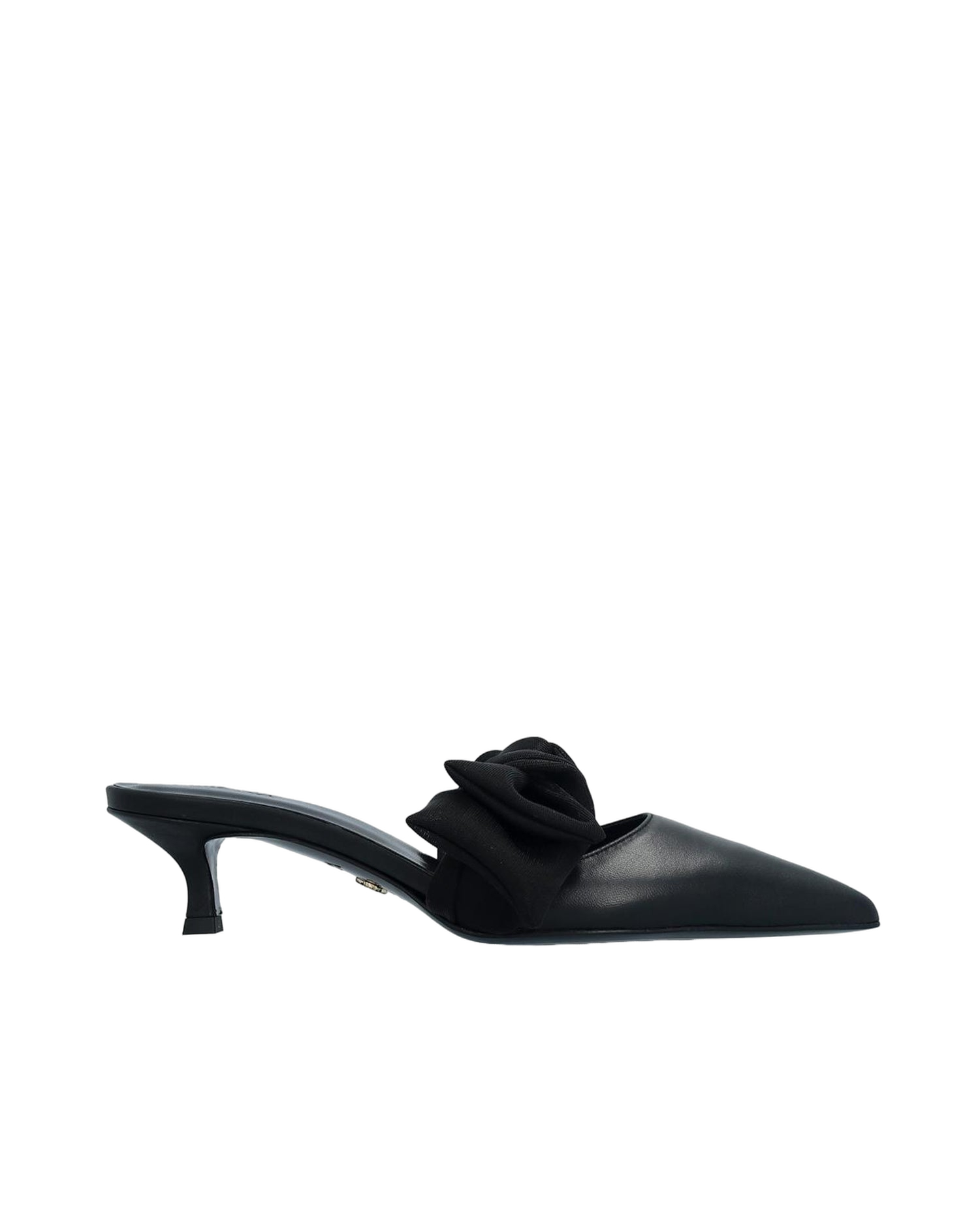Side Tie Mule 45 Black Nappa And Mesh - Black - 40 - ATANA - Mules Side Tie Mule 45 Black Nappa And Mesh - Black - 40 - ATANA - Mules von ATANA
