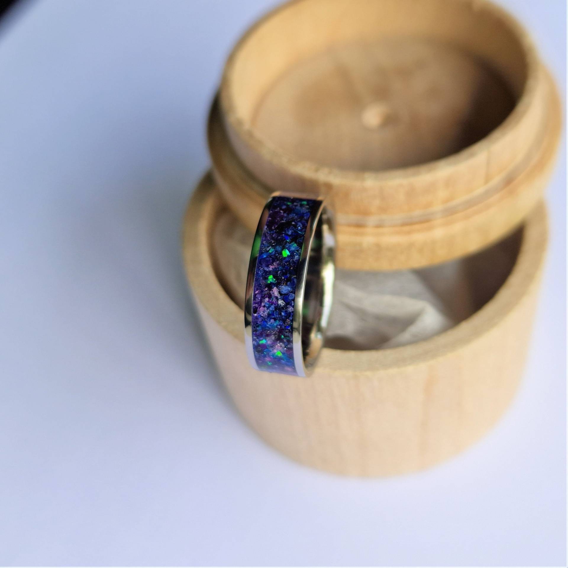 Einzigartiger Handgefertigter Titan Ring "Nebula" von ATDesignStudio