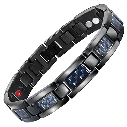ATEIELLI Magnetarmband Titan Herren Magnetische Armband 4 Element Energetix mit Einstellwerkzeug JWB328 ATEIELLI Magnetarmband Titan Herren Magnetische Armband 4 Element Energetix mit Einstellwerkzeug JWB328 von ATEIELLI