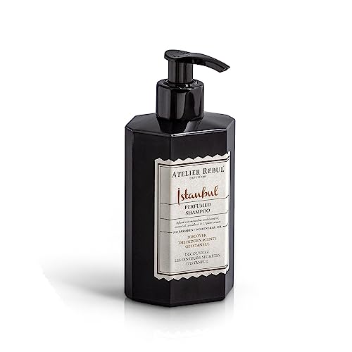 ATELIER REBUL ISTANBUL Parfümiertes Shampoo (250ml) - Verwöhnendes Haarshampoo für Damen und Herren - Tiefenreinigung und Frische für fettiges Haar von ATELIER REBUL DEPUIS 1895