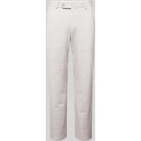 ATELIER TORINO Straight Fit Anzughose mit Karomuster in Beige, Größe 48 von ATELIER TORINO