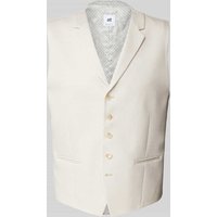 ATELIER TORINO Weste mit Knopfleiste in Beige, Größe 54 von ATELIER TORINO