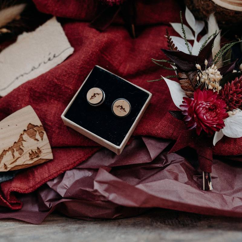 Manschettenknöpfe Berg Bewööd von ATELIERBEWOOD