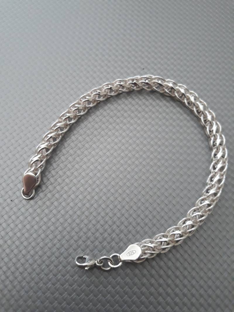 Damenarmband Aus Massivem Silber, Handgefertigt von ATELIERYOURI