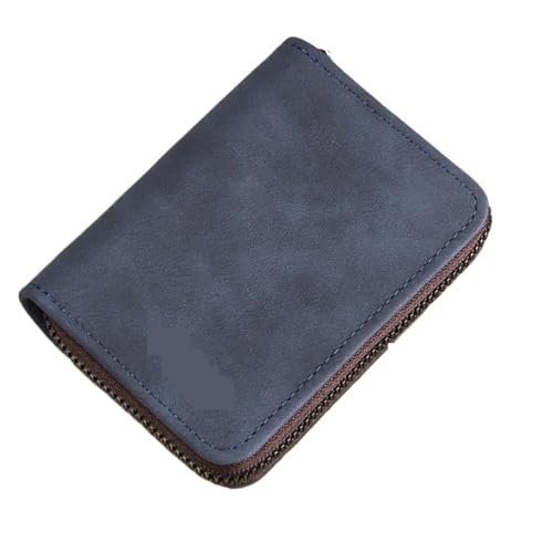 ATEUXOL Kartenetui Präzisions-Kartenhalter for Herren, Führerschein, Damen, klein, ultradünn, integriert, mehrere Kartenfächer, Clip mit großer Kapazität(Dark Blue 18 Card) von ATEUXOL