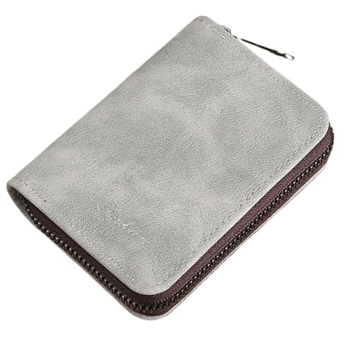 ATEUXOL Kartenetui Präzisions-Kartenhalter for Herren, Führerschein, Damen, klein, ultradünn, integriert, mehrere Kartenfächer, Clip mit großer Kapazität(Light Gray 9 Card) von ATEUXOL