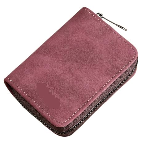 ATEUXOL Kartenetui Präzisions-Kartenhalter for Herren, Führerschein, Damen, klein, ultradünn, integriert, mehrere Kartenfächer, Clip mit großer Kapazität(Purple 18 Card) von ATEUXOL