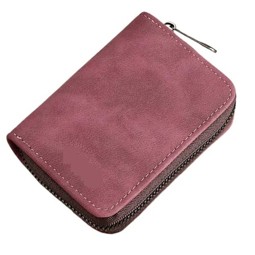 ATEUXOL Kartenetui Präzisions-Kartenhalter for Herren, Führerschein, Damen, klein, ultradünn, integriert, mehrere Kartenfächer, Clip mit großer Kapazität(Purple 20 Card) von ATEUXOL