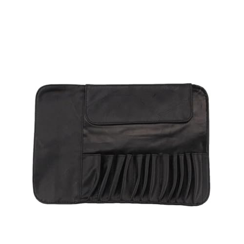 Kosmetiktasche Frauen Faltbare Make-Up Pinsel Tasche Organizer Weibliche Reise Kosmetische Kulturbeutel for Schönheit Werkzeuge Waschen Zubehör Tasche(12 Hole Pack) von ATEUXOL