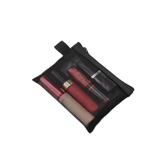 Kosmetiktasche Frauen Mesh Kosmetik Tasche Reise Lagerung Make-Up Tasche Organizer Weibliche Make-Up Tasche Tragbare Kleine Große Kulturbeutel Schönheit Fall(12 * 10cm) von ATEUXOL