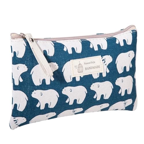 Kosmetiktasche Frauen Reise Kosmetik Tasche Plaid Zipper Make-Up Telefon Münze Geld Handtasche Weibliche Geldbörse Taschen Beauty Organizer(Color 14) von ATEUXOL