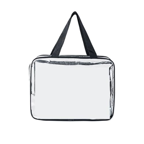 Kosmetiktasche Frauen Tragbare Reise Kultur Tasche Weibliche Transparent Wasserdicht Make-Up Lagerung Große Kapazität Cosmetic Organizer Beauty Case(Clear,L) von ATEUXOL
