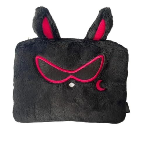 Kosmetiktasche Plüsch Kosmetiktasche Große Kapazität Taschen Geldbörse Mode Einfache Reißverschluss Clutch Handtasche for Mädchen von ATEUXOL