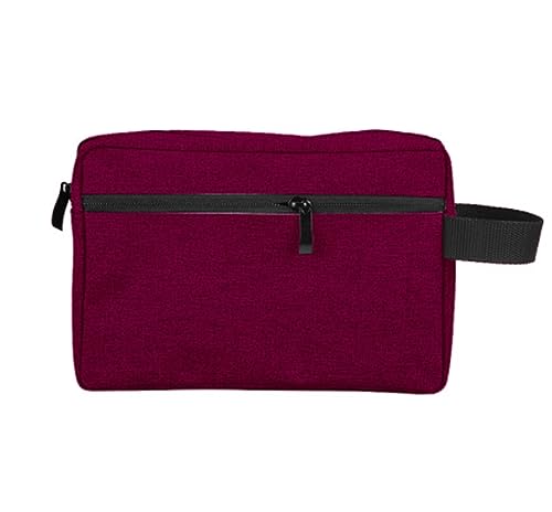 Kosmetiktasche Reise Herren Kulturbeutel Frauen Kosmetik Necessaire Fall wasserdichte Damen Make-Up Tasche Schönheit Waschen Beutel Handtasche(Red) von ATEUXOL