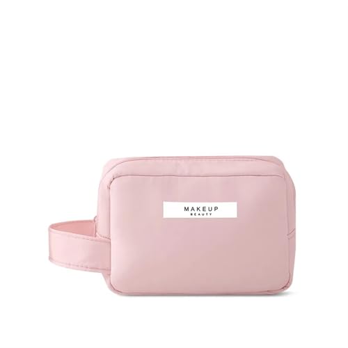 Kosmetiktasche Tragbare Index-Kosmetiktasche for Damen, große Kapazität, Reise-Waschtasche, dreidimensionale Make-up-Aufbewahrungstasche(Pink,S) von ATEUXOL