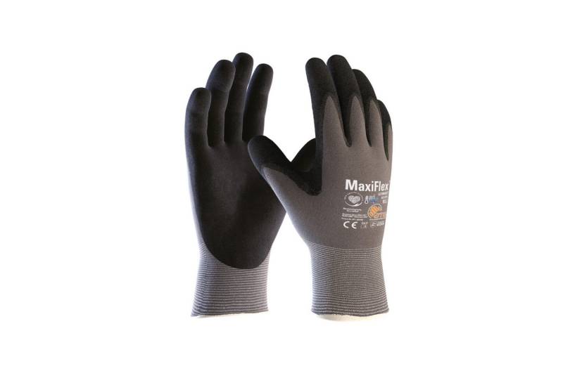 ATG Arbeitshandschuhe MaxiFlex Handschuh Ultimate AD-APT Gr.09 grau/schwarz von ATG