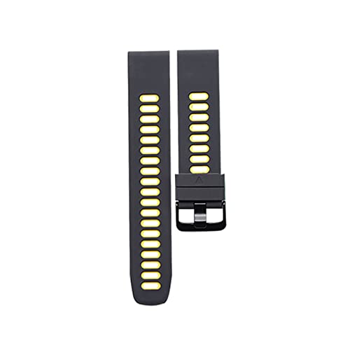 ATGADNXMUW Durable Drop Resistance Armband Armband Band Fit Fit for Garmin 935 945 Fenix 5 Fenix5 Plus 6 22mm Sport Ersatz Silikonarmband(2) von ATGADNXMUW