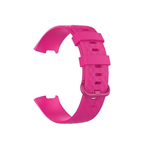 ATGADNXMUW Sanft Tpu. Sport-Armband-Fit for Fitbit-Ladung 3/4 Smart Watch-fortzulierbarer Strap-Armband for Fitbit-Ladung 3 Ladung 4 Uhrenzubehör(11,SILVER BUCKLE_L) von ATGADNXMUW