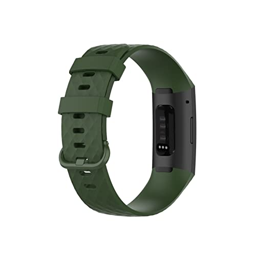 ATGADNXMUW Sanft Tpu. Sport-Armband-Fit for Fitbit-Ladung 3/4 Smart Watch-fortzulierbarer Strap-Armband for Fitbit-Ladung 3 Ladung 4 Uhrenzubehör(17,COLOR BUCKLE_L) von ATGADNXMUW