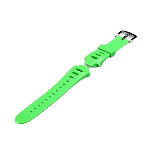 ATGADNXMUW Super elastische vulkanisierte Sportharz-Gummiband-Uhrenarmbänder passend for Observer X6HRM(Green) von ATGADNXMUW