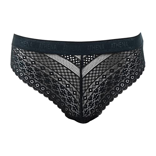 ATHENA Damen Graphic Dentelle K449 Unterwäsche, Schwarz, 40 von Athena