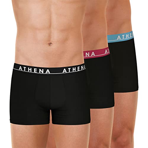 ATHENA Herren Easy Color Lh98 Unterwäsche, Schwarz/Schwarz, S von Athena