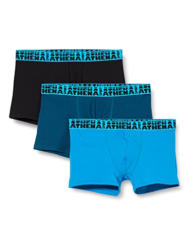 ATHENA Herren Easy Sport Ln15 Unterwäsche, Schwarz/Kroko/Türkis, M von ATHENA