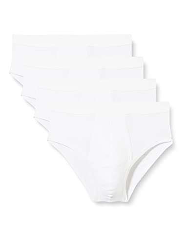 ATHENA Herren Promo Basic Bio Unterhose, Weiß (Blanc/Blanc/Blanc/Blanc 9050), X-Large (Herstellergröße: 5) (4er Pack) von ATHENA