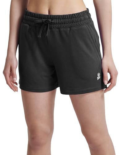 ATHL DPT. Damen Kurze Jogginghose/Sportshorts/Kurze Hose mit praktischen Taschen, Schwarz, Gr. L von ATHL DPT.