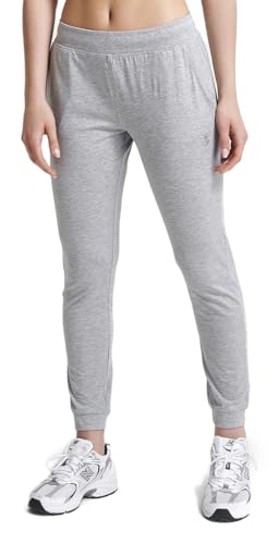 ATHL DPT. Damen Lange Jogginghose/Sporthose mit Gummibündchen und praktischen Taschen, Grau, Gr. M von ATHL DPT.