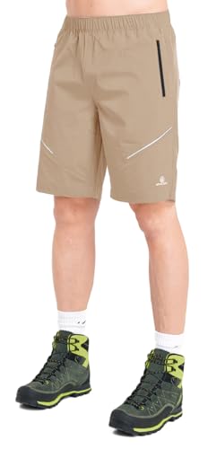 ATHL DPT. Herren Wandershorts/Kurze Funktionshose mit praktischen Taschen, Pull-on Beige, Gr. 50 von ATHL DPT.