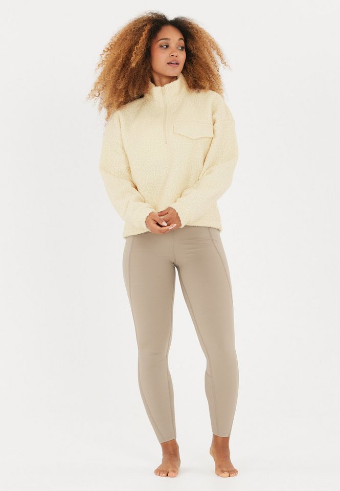 ATHLECIA Strickpullover Florrie mit Teddy-Fleece und halbem Reißverschluss von ATHLECIA