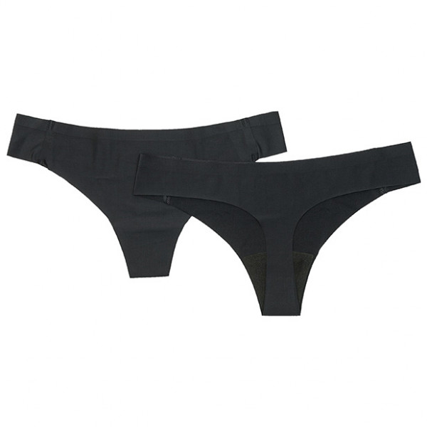 ATHLECIA - Women's Alax Seamless String 2-Pack - Alltagsunterwäsche Gr S/M schwarz von ATHLECIA