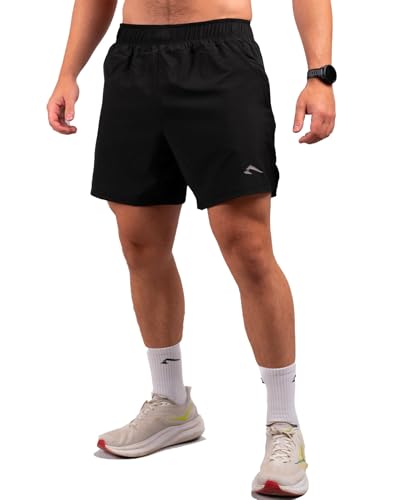 ATHLETIC AESTHETICS Active Shorts (Black) Herren Sport Shorts Trainingsshorts Laufshorts Sporthose Laufhose Jogginghose Kurze Schnell Trocknend mit Reißverschlusstaschen von ATHLETIC AESTHETICS