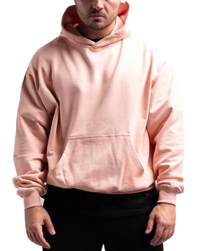 ATHLETIC AESTHETICS Oversized Hoodie (Creamy Pink) - HQ BasicsM von ATHLETIC AESTHETICS