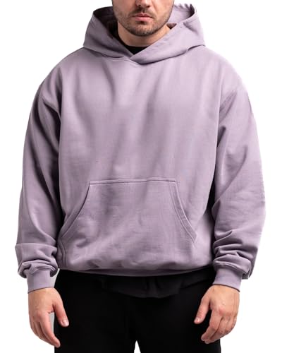 ATHLETIC AESTHETICS Oversized Hoodie (Purple) - HQ BasicsM von ATHLETIC AESTHETICS